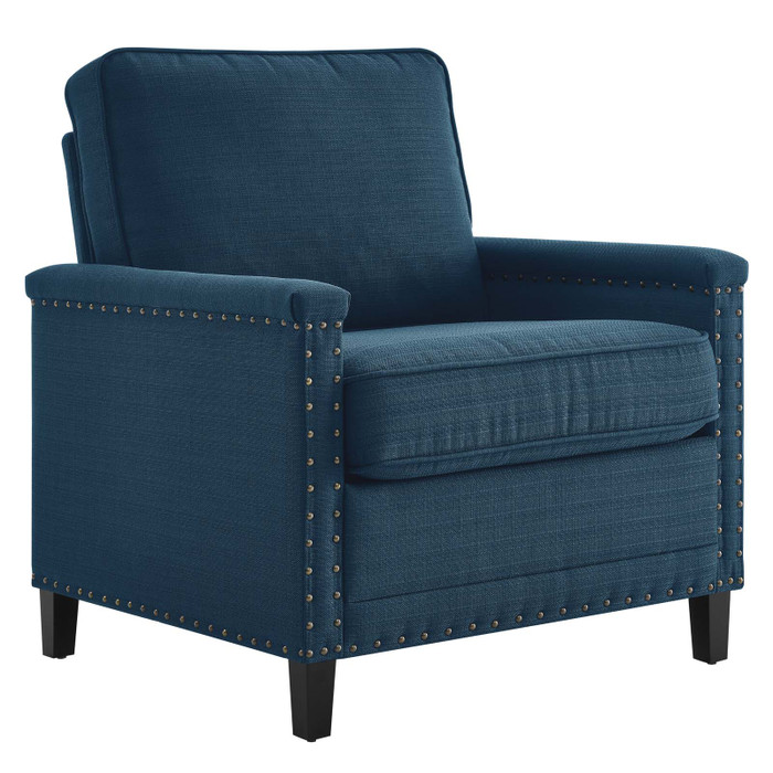 EEI-4988-AZU Ashton Upholstered Fabric Armchair By Modway