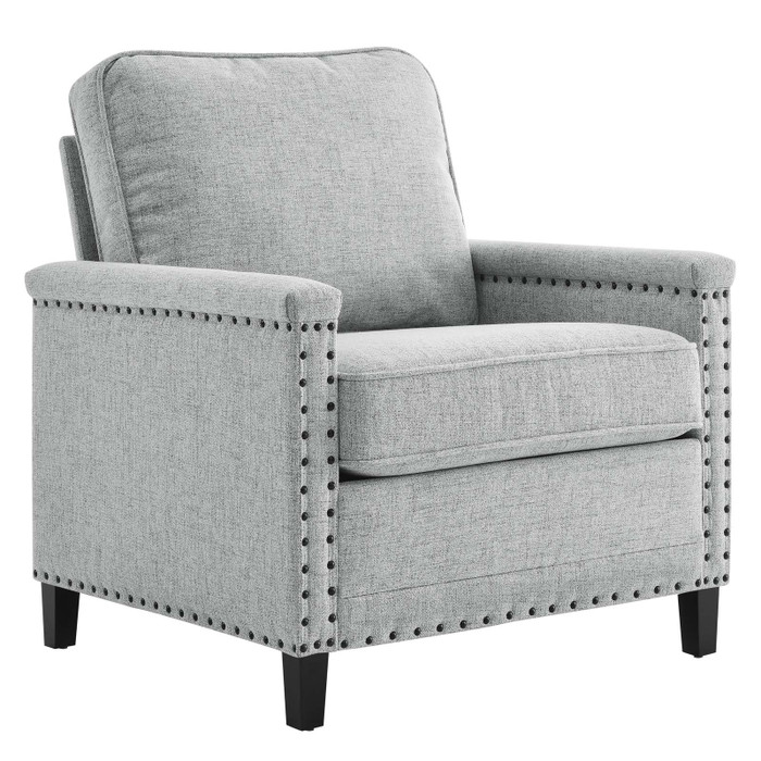 EEI-4988-LGR Ashton Upholstered Fabric Armchair By Modway