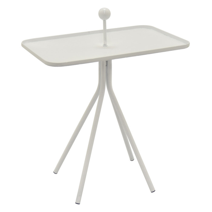 Metal Plant Stand In White Metal Plutus PBTH92031