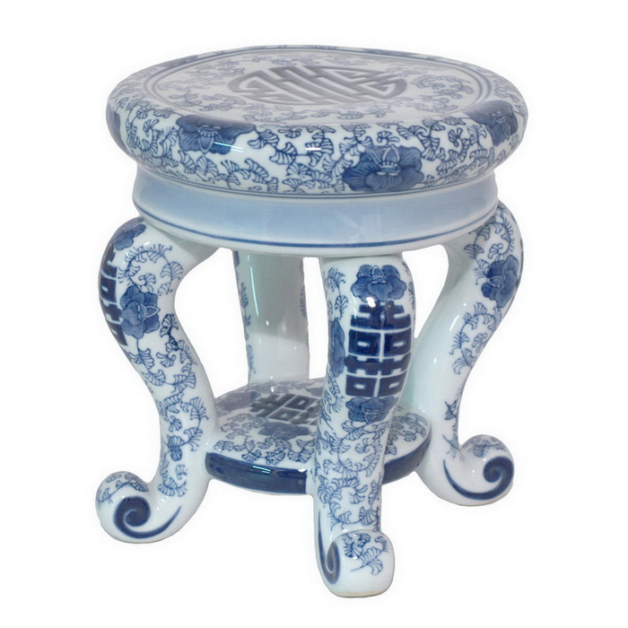 Blue And White Porcelain Plant Stand Plutus PBTH94209