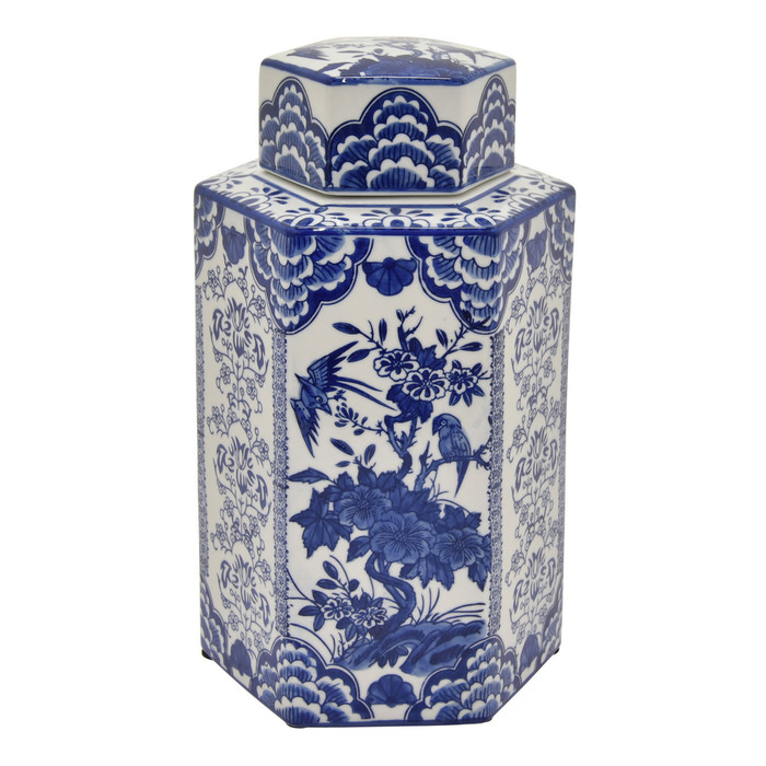 Blue And White Porcelain Jar With Lid Plutus PBTH92509