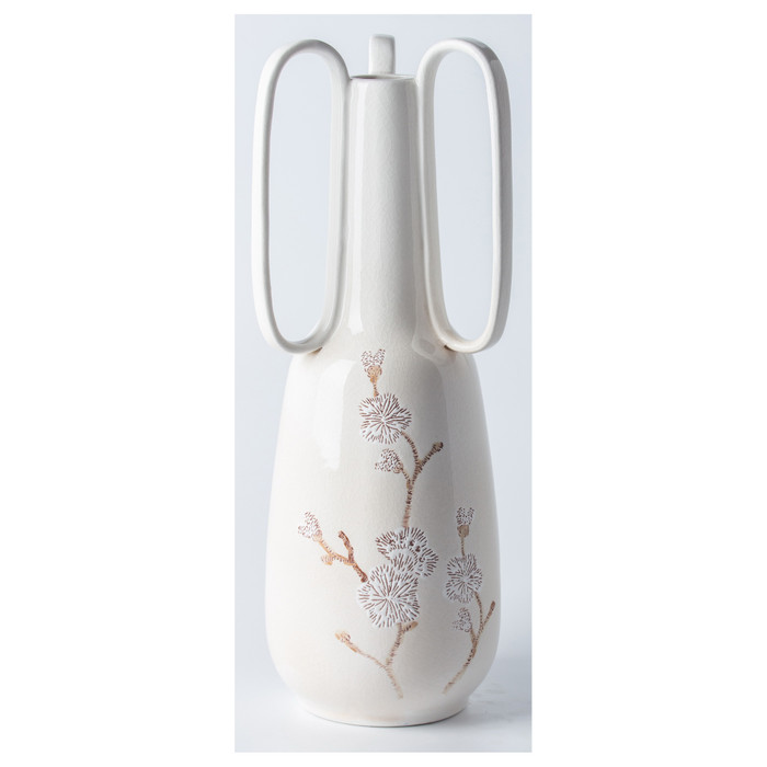 Vase In White Porcelain Plutus PBTH93657