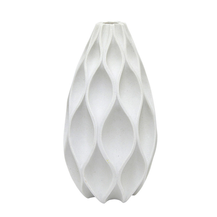 Vase In White Resin Plutus PBTH93875