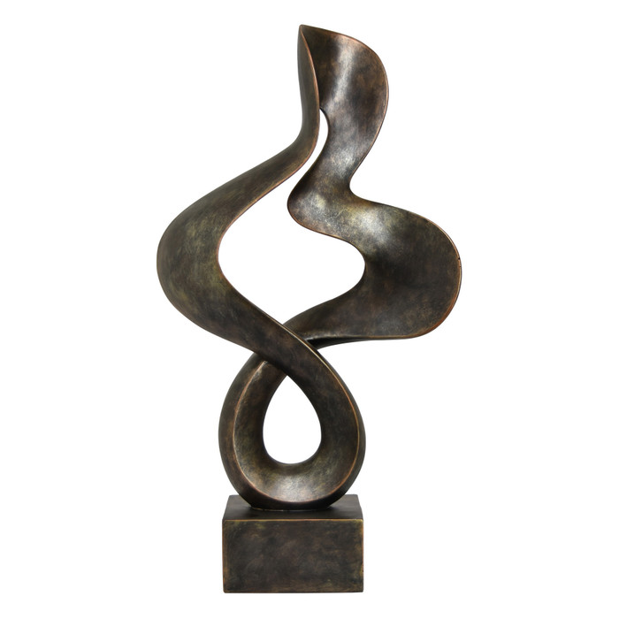 Abstract Sculpture In Bronze Resin Plutus PBTH92715