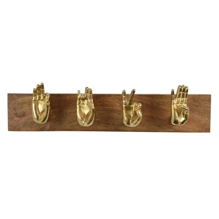 Wall Hook In Gold Metal Plutus PBTH94323