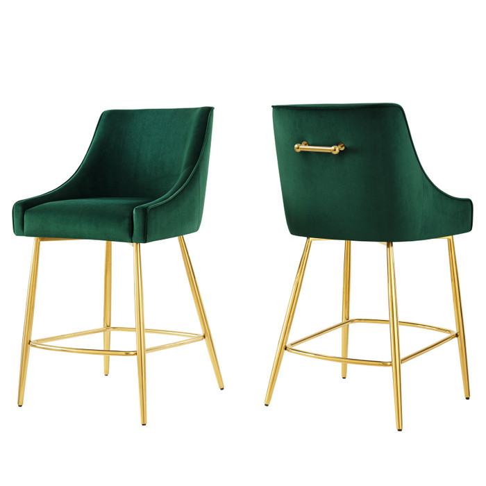 EEI-6038-GRN Discern Counter Stools - Set Of 2 - Green By Modway