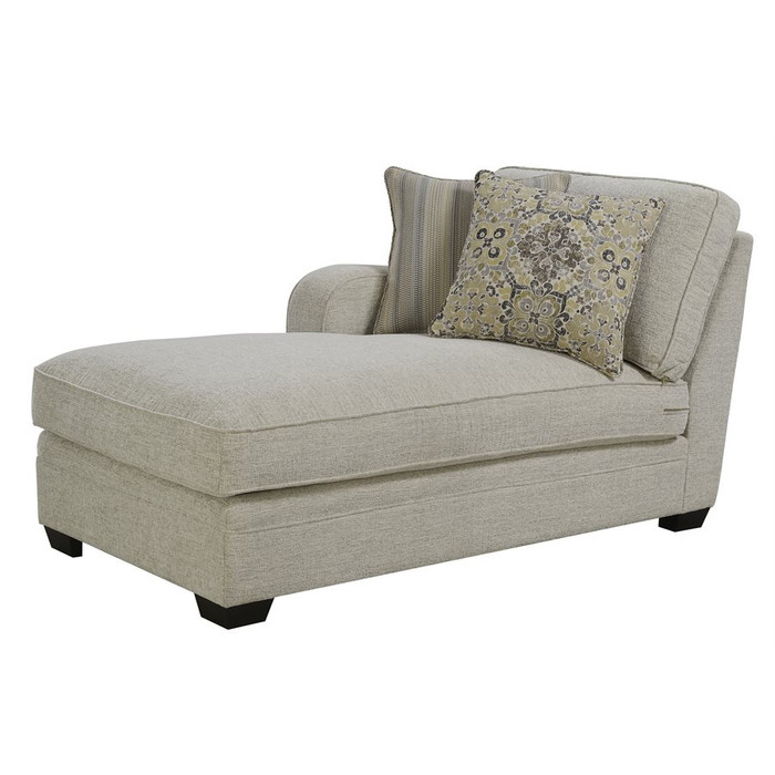 Emerald Home Lsf Chaise With 2 Accent Pillows-Cream U4315-11-19A