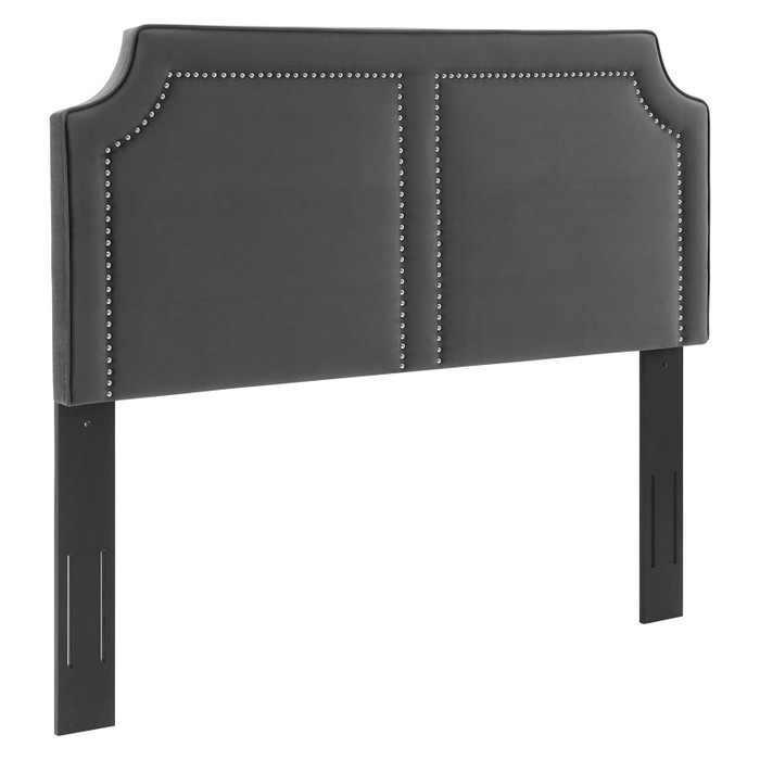 MOD-6566-CHA Cynthia Performance Velvet Full/Queen Headboard - Charcoal By Modway