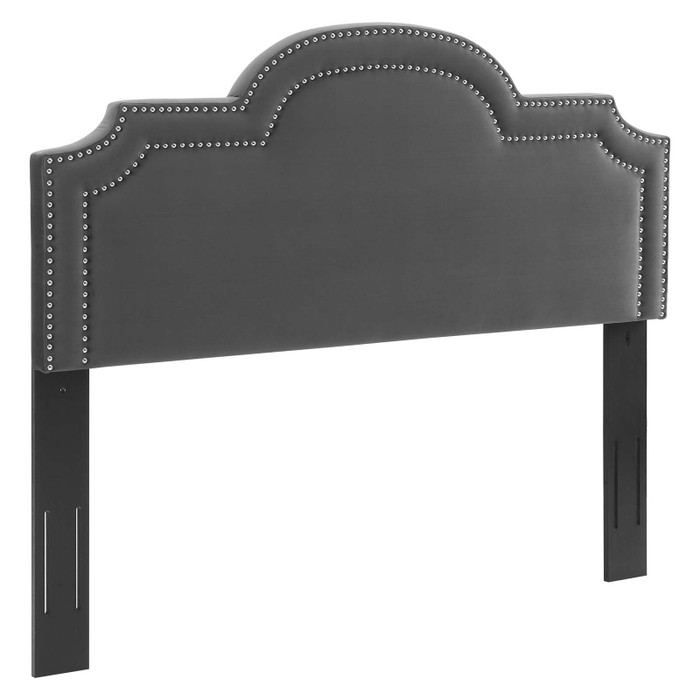 MOD-6570-CHA Belinda Performance Velvet King/California King Headboard - Charcoal By Modway