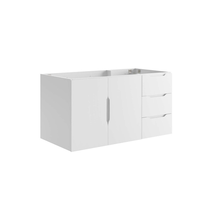 EEI-4894-WHI Vitality 36" Bathroom Vanity Cabinet (Sink Basin Not Included) - White By Modway