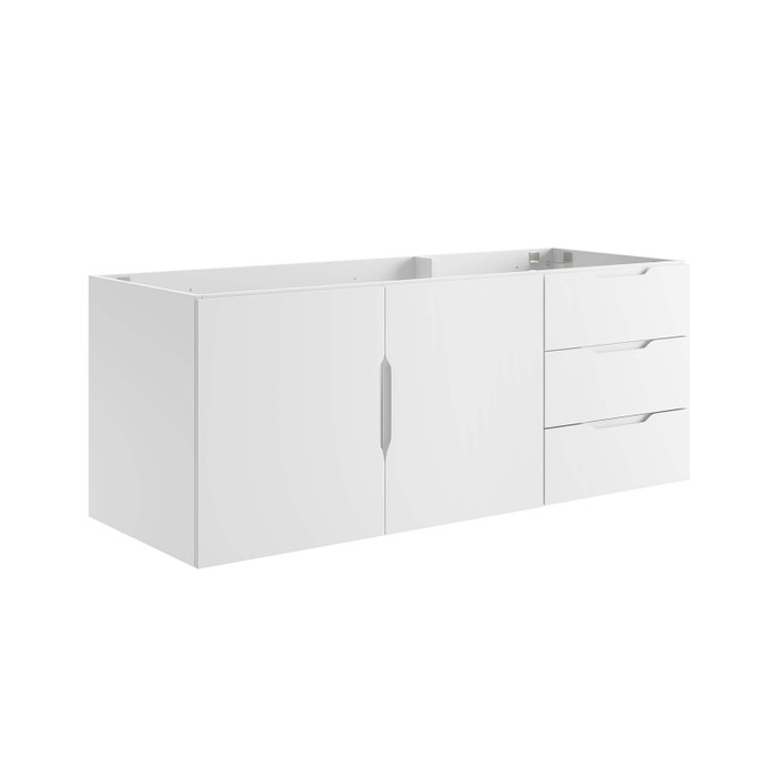 EEI-4895-WHI Vitality 48" Bathroom Vanity Cabinet (Sink Basin Not Included) - White By Modway