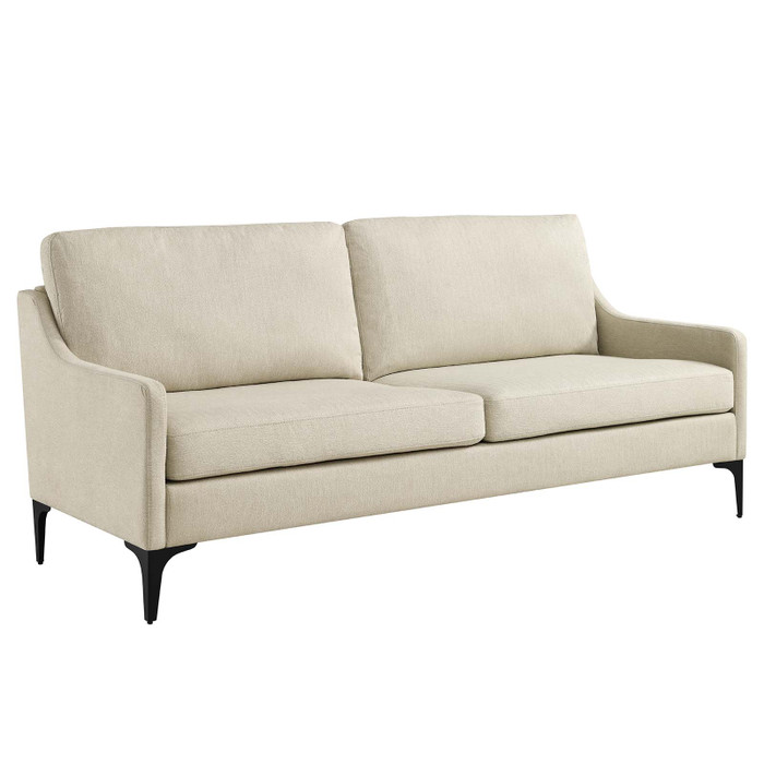 EEI-6019-BEI Corland Upholstered Fabric Sofa - Beige By Modway