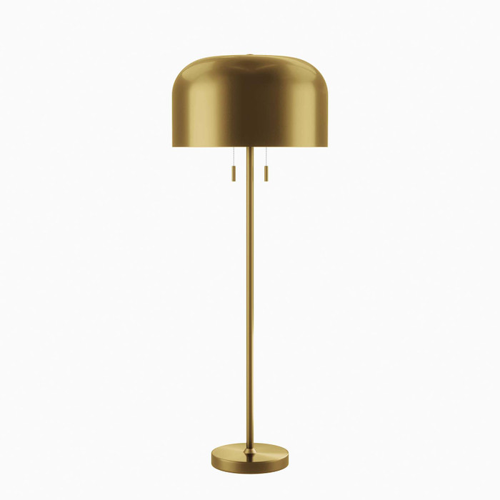 EEI-5663-SBR Avenue Floor Lamp - Satin Brass By Modway