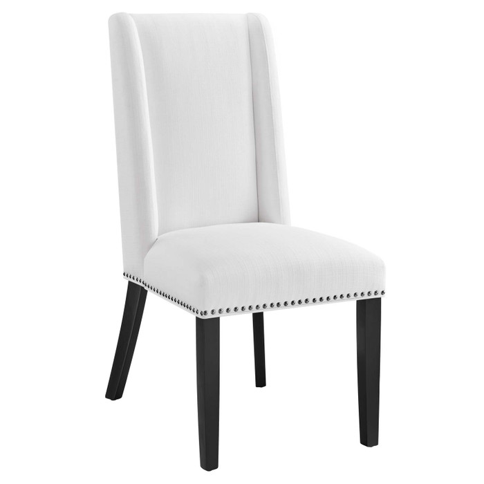 EEI-2233-WHI Baron Fabric Dining Chair - White By Modway