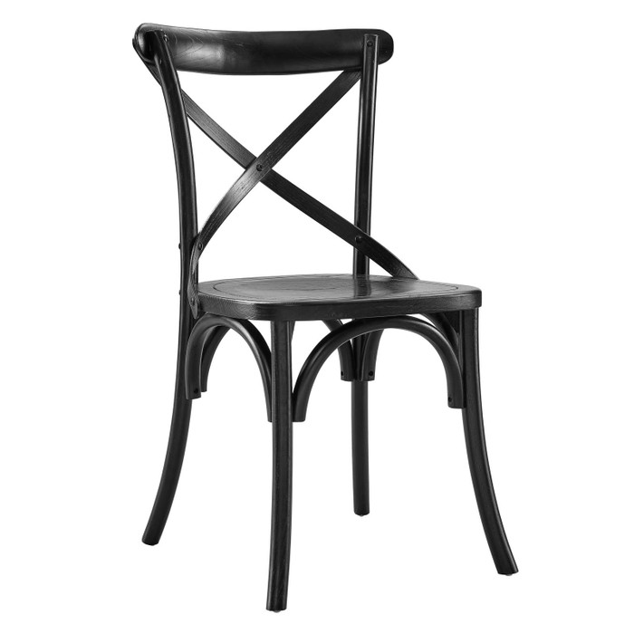 EEI-5564-BLK Gear Dining Side Chair - Black By Modway