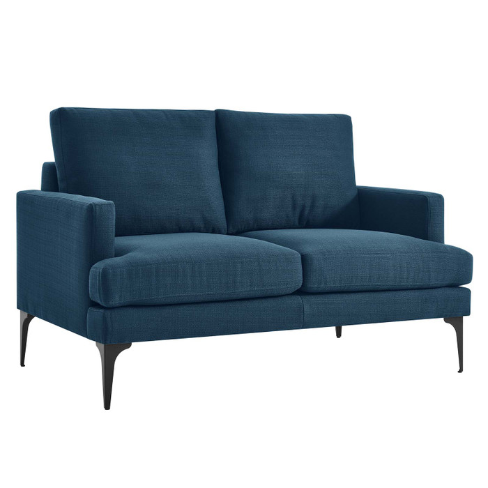 EEI-6006-AZU Evermore Upholstered Fabric Loveseat - Azure By Modway