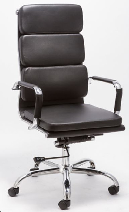 Modrest John Modern Black High Back Office Chair VGCBT-8223A-BLK