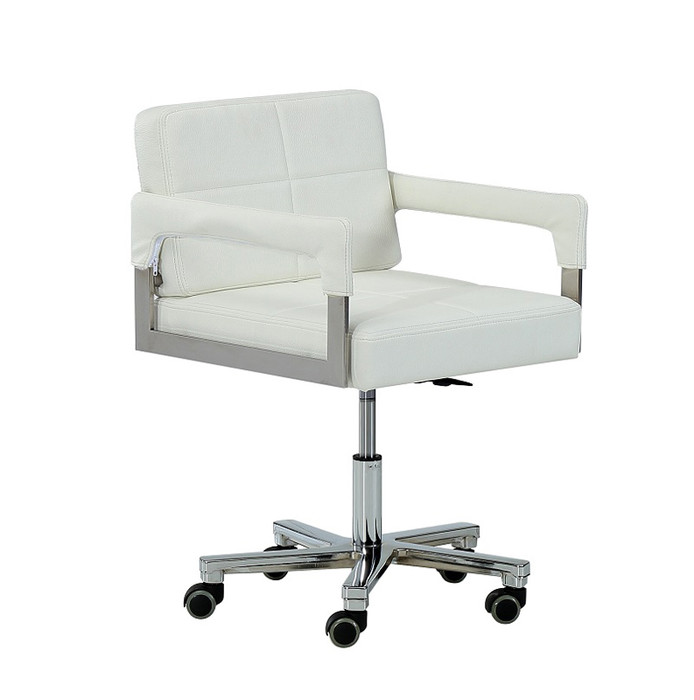 Modrest Craig Modern White Bonded Leather Office Chair VGVCA508-WHT