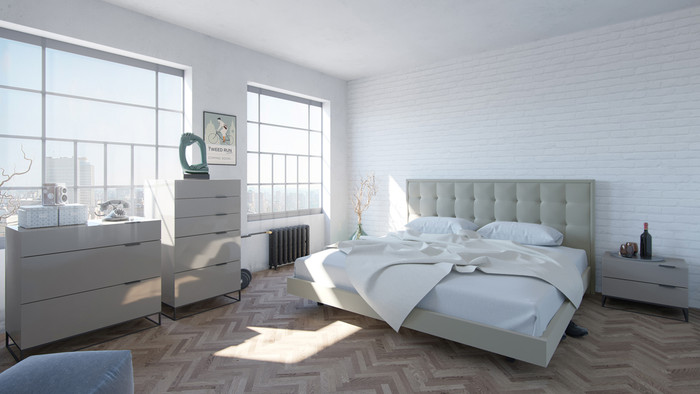 Modrest Hera Modern Grey Bedroom Set VGCNHERA-SET