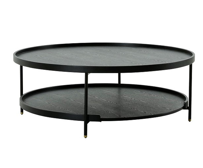 Modrest Mitchell - Black Iron Round Coffee Table VGOD-LZ-267C-BLK