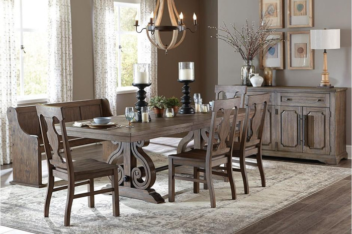 Schleiger 5 Piece Set (Dining Table+4 Side Chair) 5438-96*5