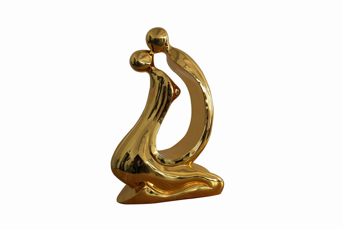 Modrest Embrace Modern Gold Sculpture VGTHTH-045-GLD