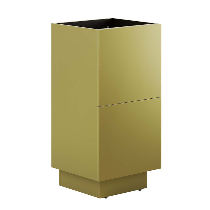 EEI-6131-GLD Quantum 18" Bathroom Vanity Cabinet (Sink Basin Not Included) - Gold By Modway