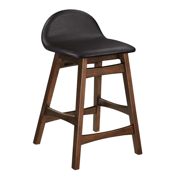 EEI-6556-BRN Juno Wood Counter Stool - Set Of 2 By Modway