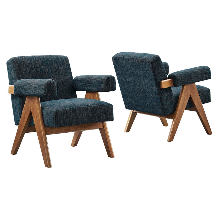 EEI-6704-HEA Lyra Fabric Armchair - Set Of 2 By Modway