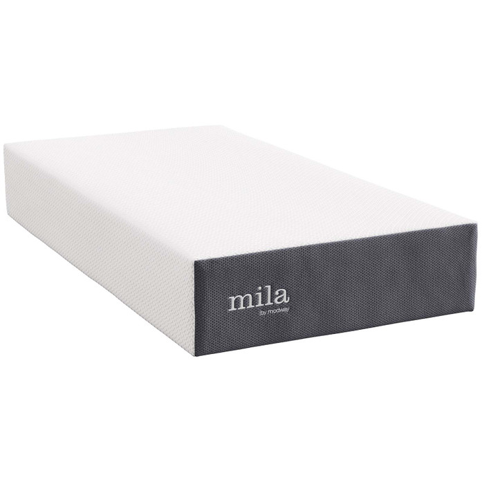 MOD-7102-WHI Mila 12" Twin Mattress By Modway