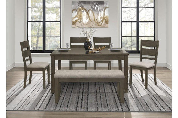 Solvang 5 Piece Set (Dining Table+4 Side Chair) 5756-60*5