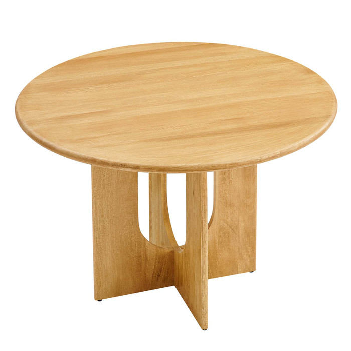 EEI-6592-OAK Rivian Round 48" Wood Dining Table - Oak By Modway