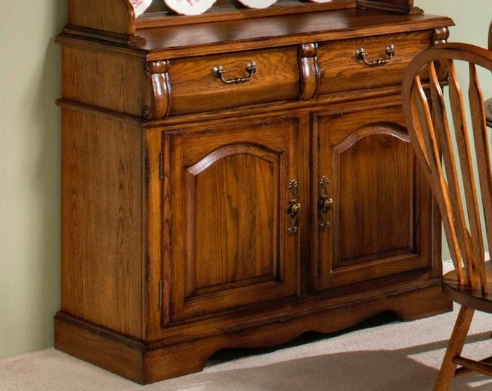 Classic Oak Small 2 Drawer And 2 Door Buffet - Burnished Rustic Co-Ca-2250-Bru-Bse By Intercon Furniture