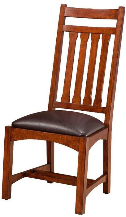 Oak Park Narrow Slat Side Chair With Cushion - Mission (2 Pack) Op-Ch-925C-Mis-Rta By Intercon Furniture