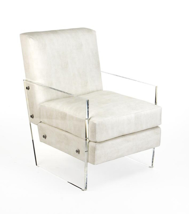 Charles Acrylic White Chair - Zf003 By Zentique