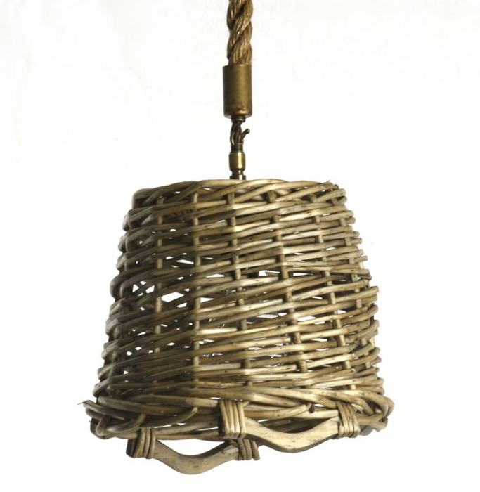 French Round Market Basket Hanging Light - Ltc08219C77 Xl By Zentique