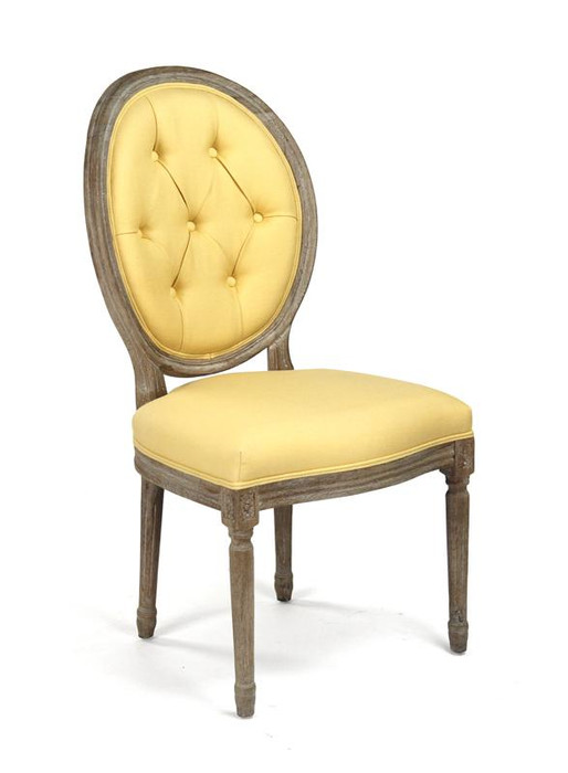 Medallion Tufted Back Side Chair - B004-Z E272 J By Zentique