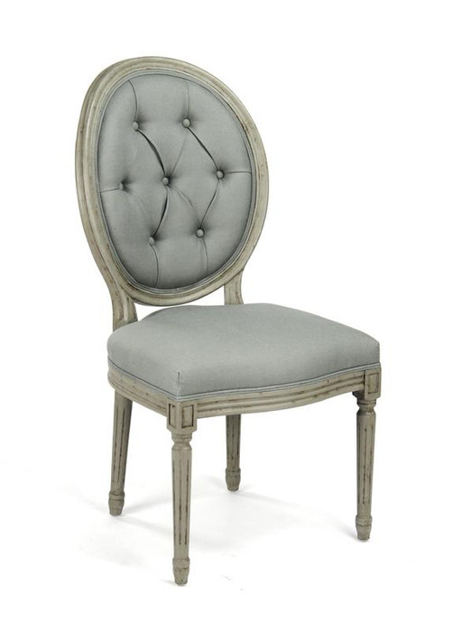 Medallion Tufted Back Side Chair - B004-Z 432 I By Zentique