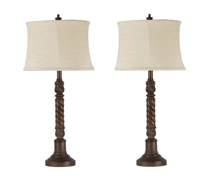 Decorative Resin Table Lamp- Set Of 2 2702-T-S