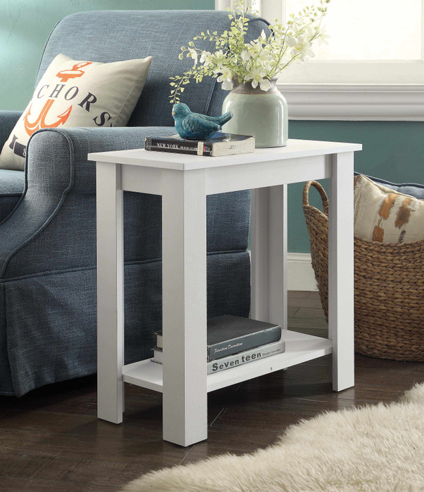 White Side Table 7093-WH