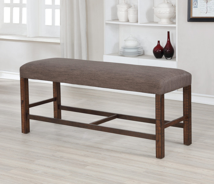 Wire Brushed Counter Height Bench 7759-BENCH