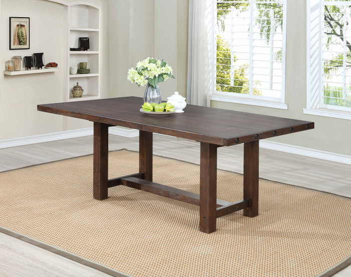 Wire Brushed Dining Table 7802