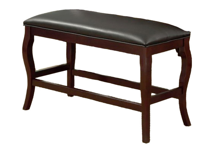 Cherry Cushion Counter Height Bench 8718-CHE-BENCH