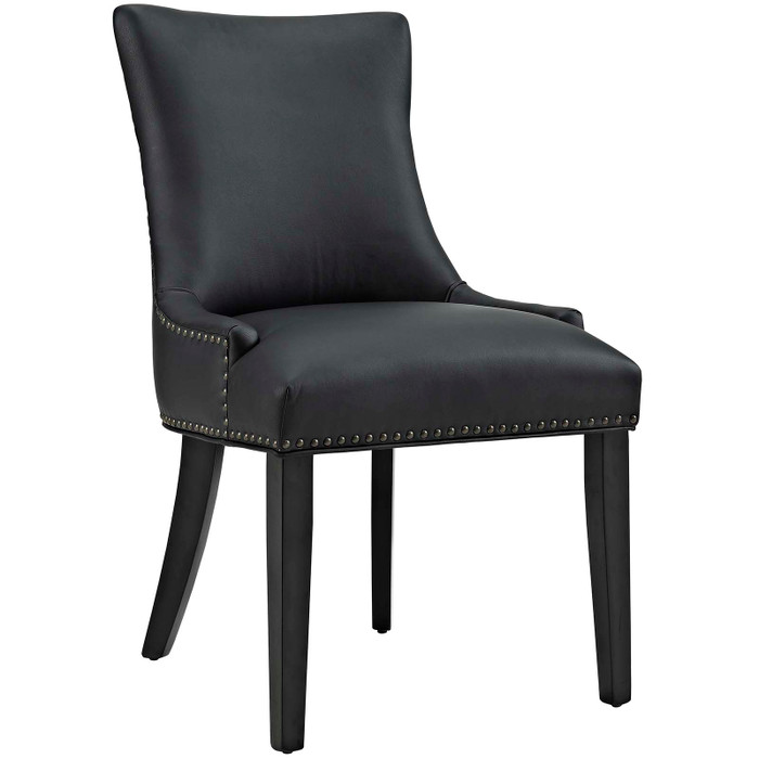 EEI-2228-BLK Marquis Faux Leather Dining Chair By Modway