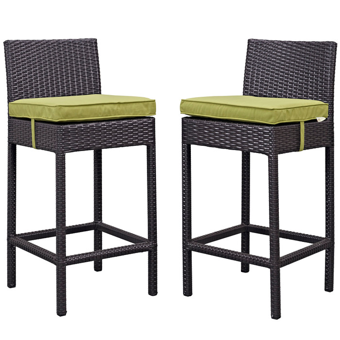 EEI-1281-EXP-PER Lift Bar Stool Outdoor Patio Set Of 2 By Modway