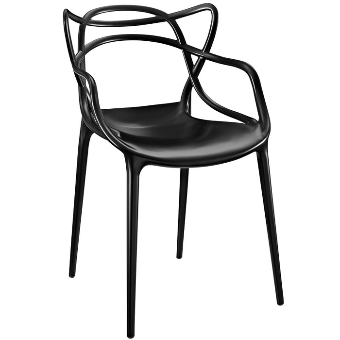 EEI-1458-BLK Entangled Dining Armchair By Modway