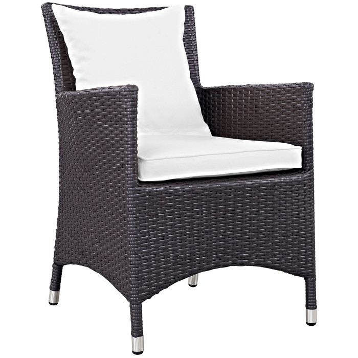 EEI-1913-EXP-WHI Convene Dining Outdoor Patio Armchair By Modway