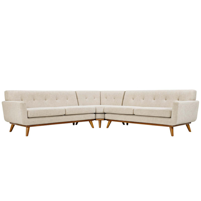 EEI-2108-BEI-SET Engage L-Shaped Sectional Sofa By Modway