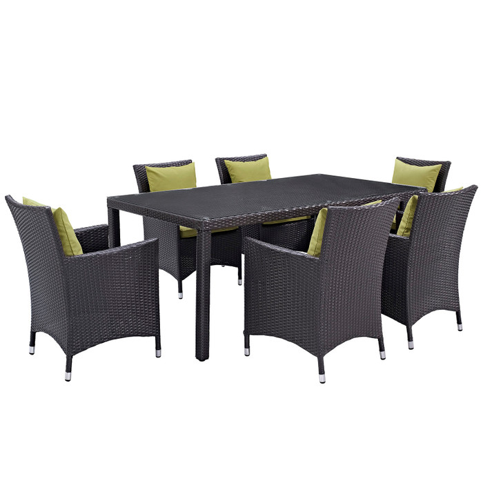 EEI-2199-EXP-PER-SET Convene 7 Piece Outdoor Patio Dining Set By Modway