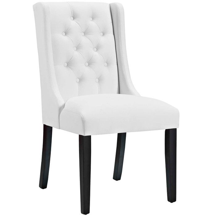 EEI-2234-WHI Baronet Vinyl Dining Chair By Modway